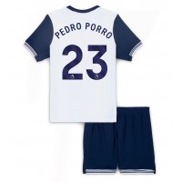 Stroje piłkarskie Tottenham Hotspur Pedro Porro #23 Koszulka Podstawowej dla dzieci 2024-25 Krótki Rękaw (+ szorty)